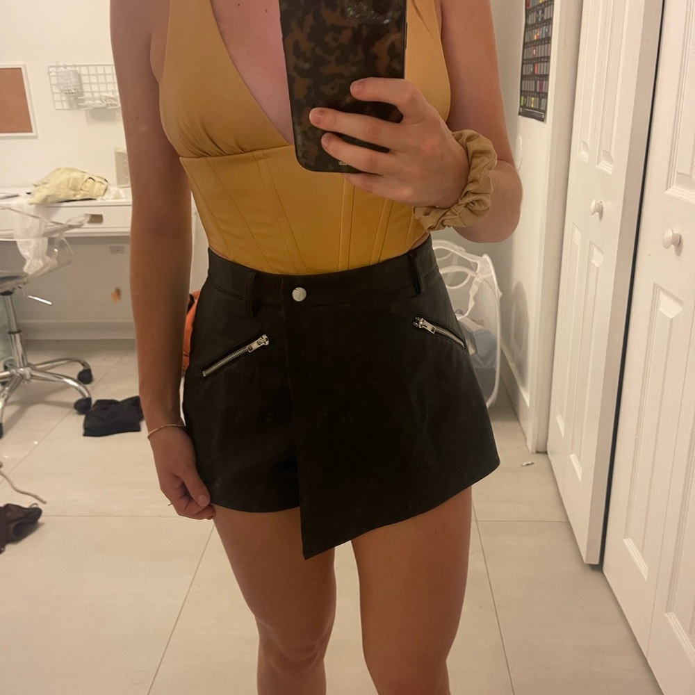Leather Skort